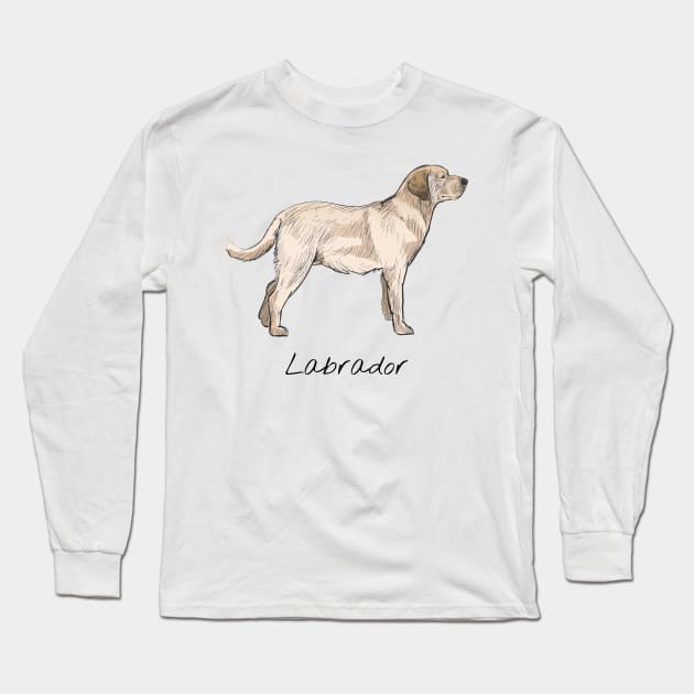 Labrador dog Long Sleeve T-Shirt by This is store